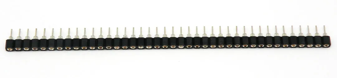 2.54mm TIRA DE 40 PINS HEMBRA, TORNEADA