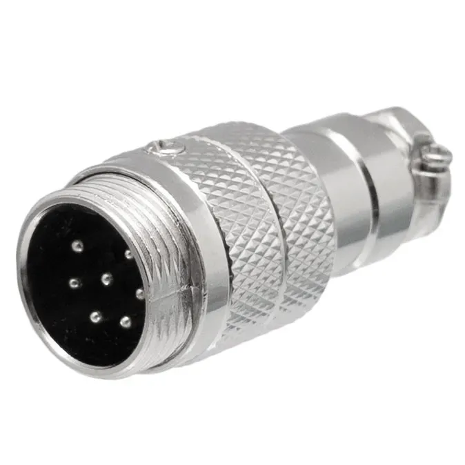 Conector aéreo GX16 macho 7 pines