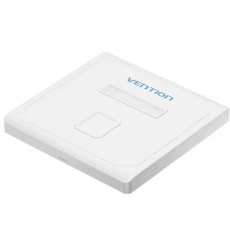 Placa de Pared Keystock Vention IFDW0/ 1 Puertos RJ45