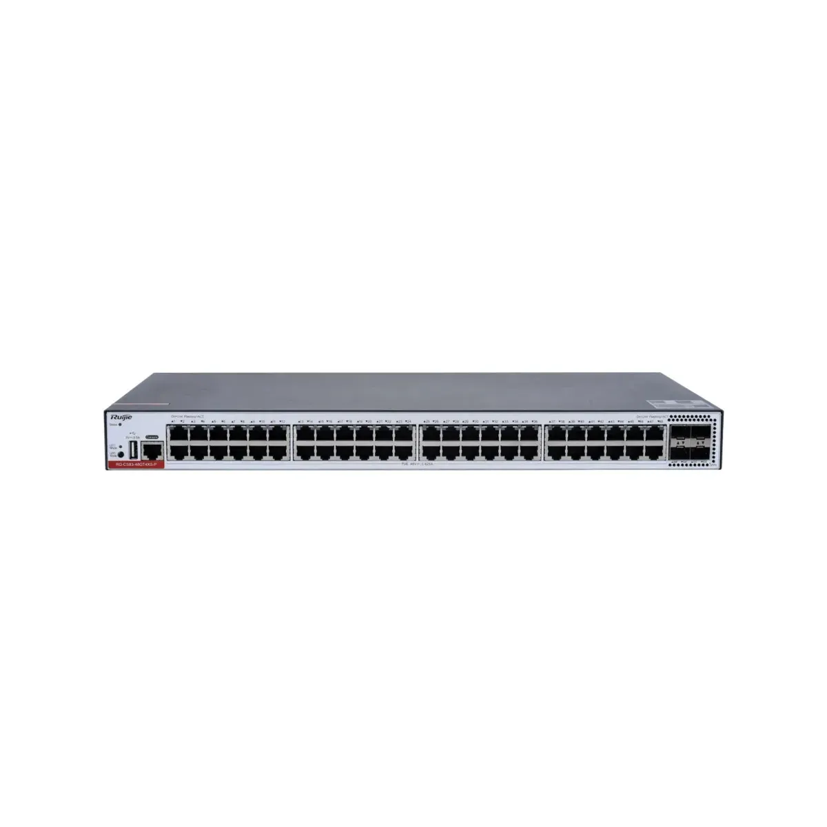 Ruijie Switch Cloud Gestionable L3 - 48 puertos PoE RJ45 1G + 4 puertos SFP+ 10G