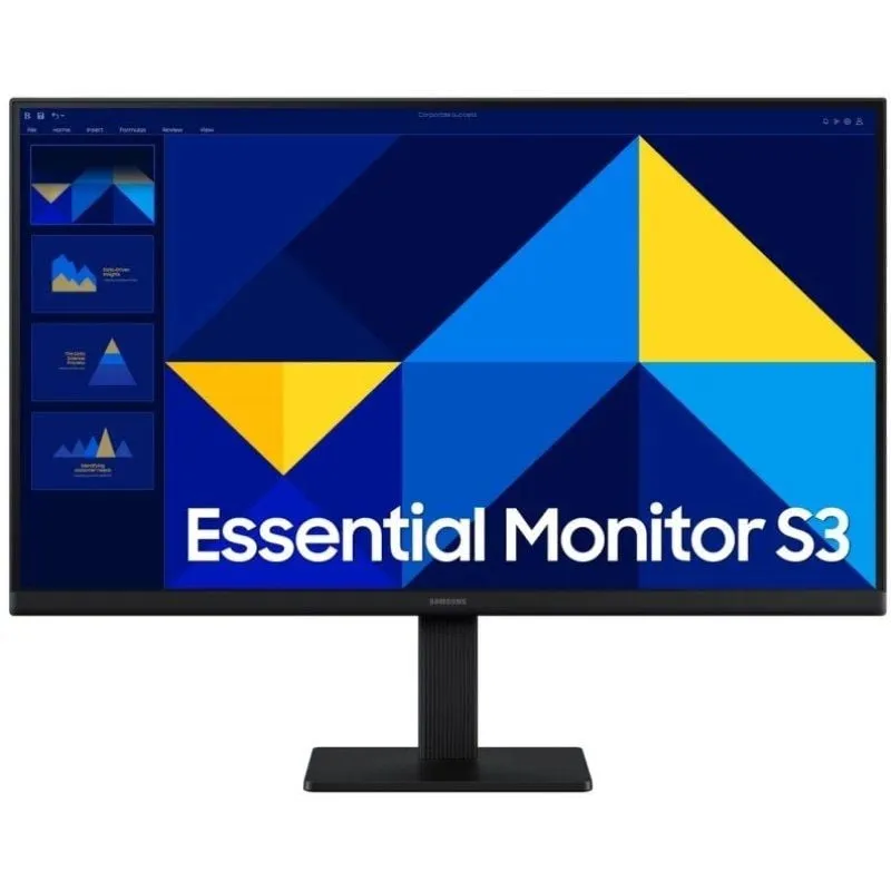 Monitor Profesional Samsung Essential Monitor S3 S24D304GAU/ 24'/ Full HD/ Negro