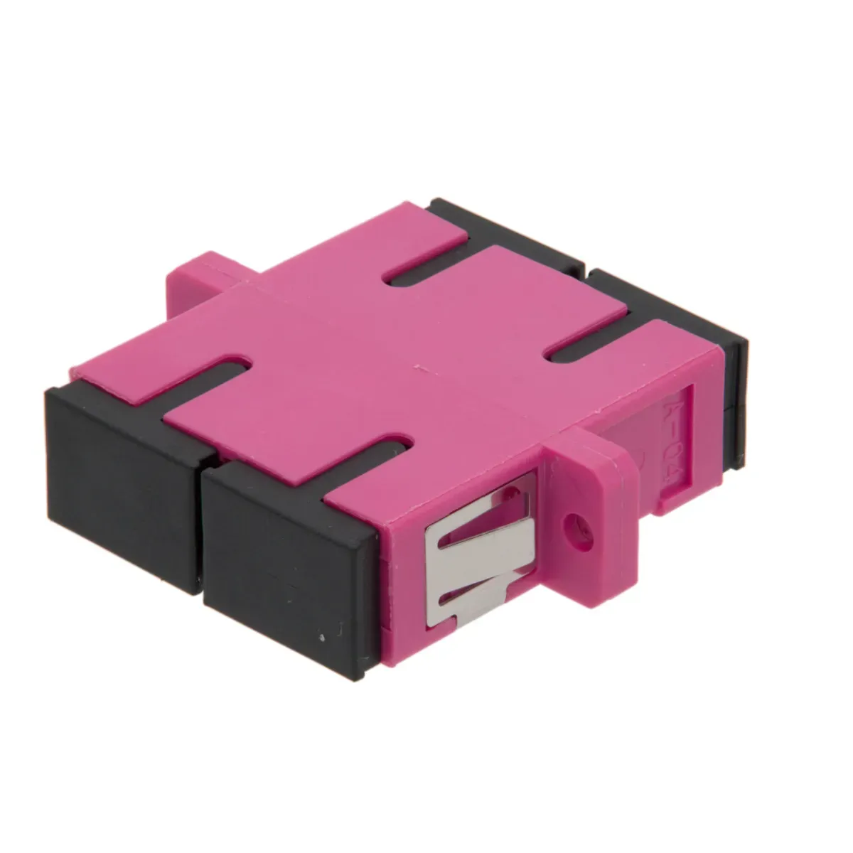 SC OM4 DX adaptador con pestaña para patch panel
