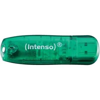 Memoria usb 2.0 intenso rainbow 8gb verde