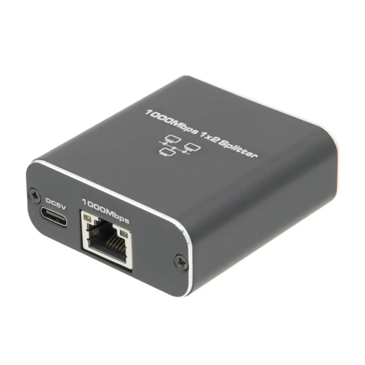 Divisor RJ45 Activo 1x2 Alimentado por USB-C | 1 Gbps