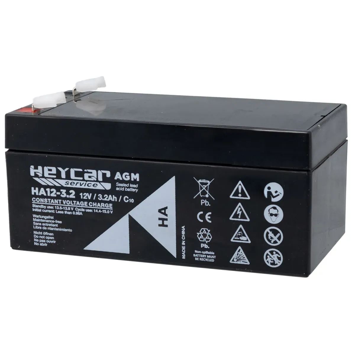 Batería 12V 3,2Ah HeyCar HA 134x67x61mm