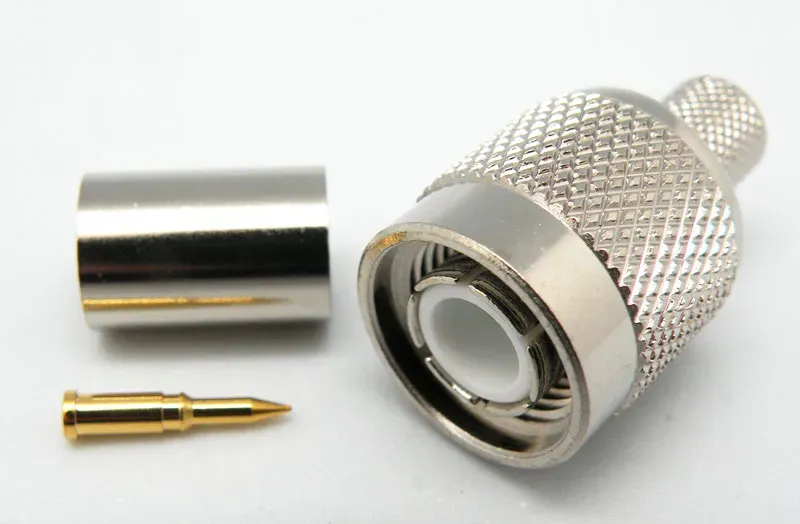 TNC Macho Crimpar RG-6, PTFE