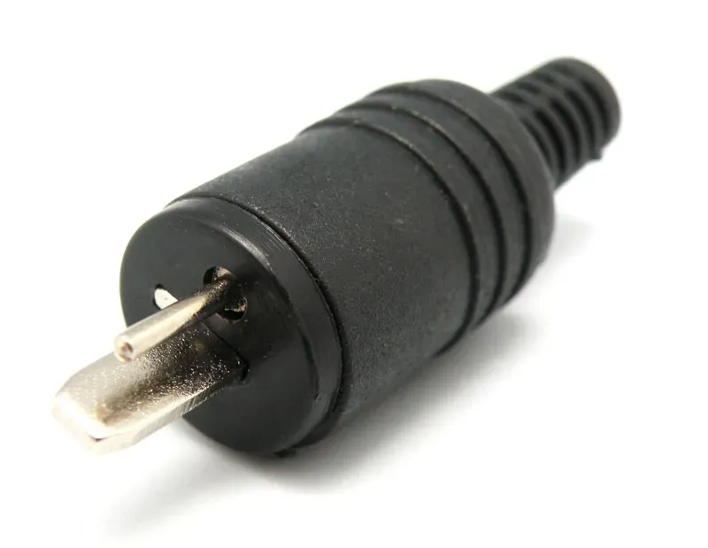 Conector DIN de 2 pines para altavoz con terminales de tornillo