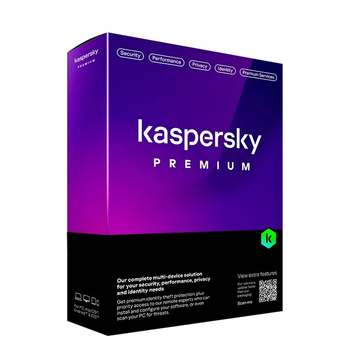 Antivirus kaspersky premium 5 dispositivos 1 año en caja