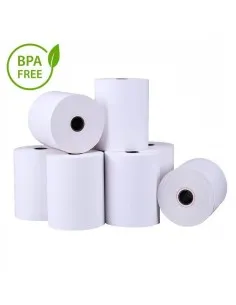 PAPEL TERMICO CAJA 60 ROLLOS 80X80X25 SIN BISFENOL A