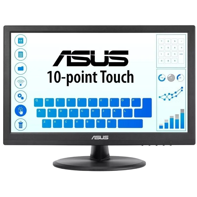 Monitor Profesional Táctil Asus VT169HE 15.6'/ Full HD/ Negro