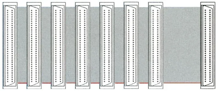 CABLE PLANO INTERNO, SCSI-III HPDB68M * 2, 0.45m