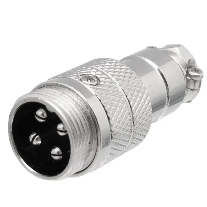 Conector aéreo GX16 macho 4 pines