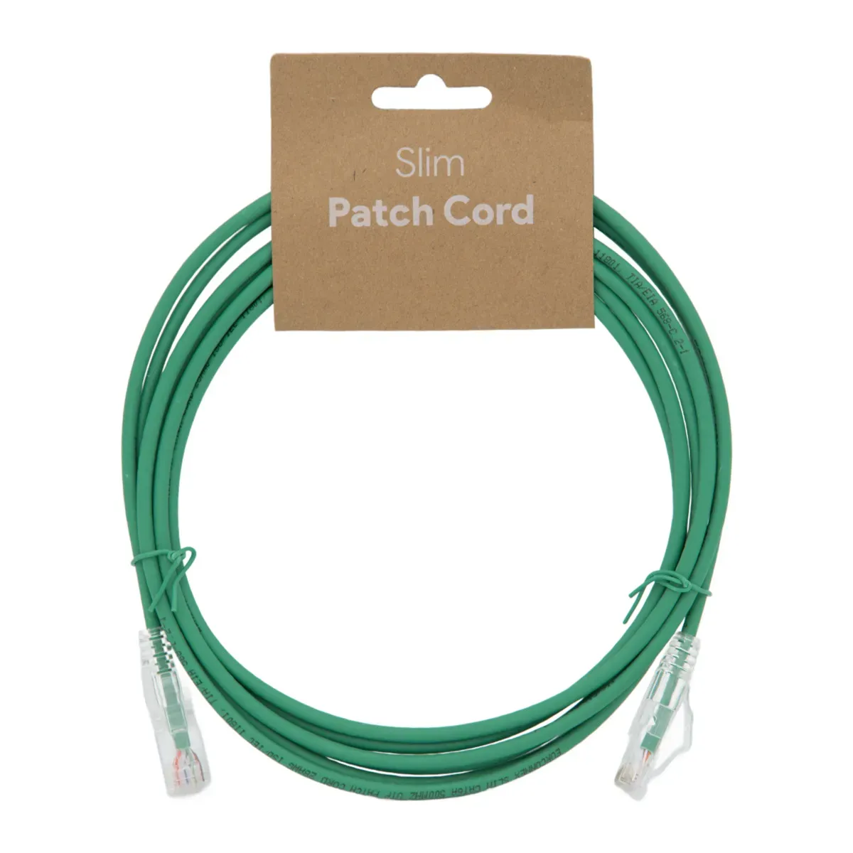Slim Cat.6A UTP LSZH 100% CU, 28AWG, 1.5m, Verde
