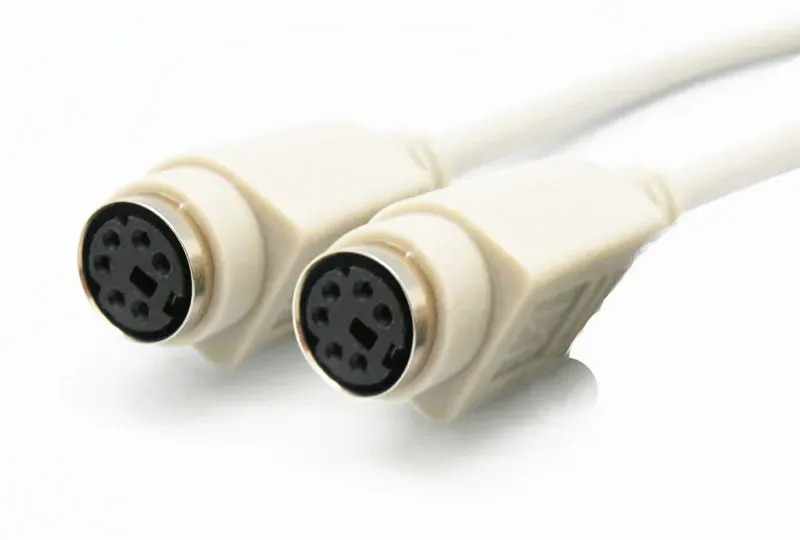 CONEX. TECLADO, MINIDIN 6 H - MINIDIN 6 H, 6C+1, MOLDEADO, RECTO, 1.8m