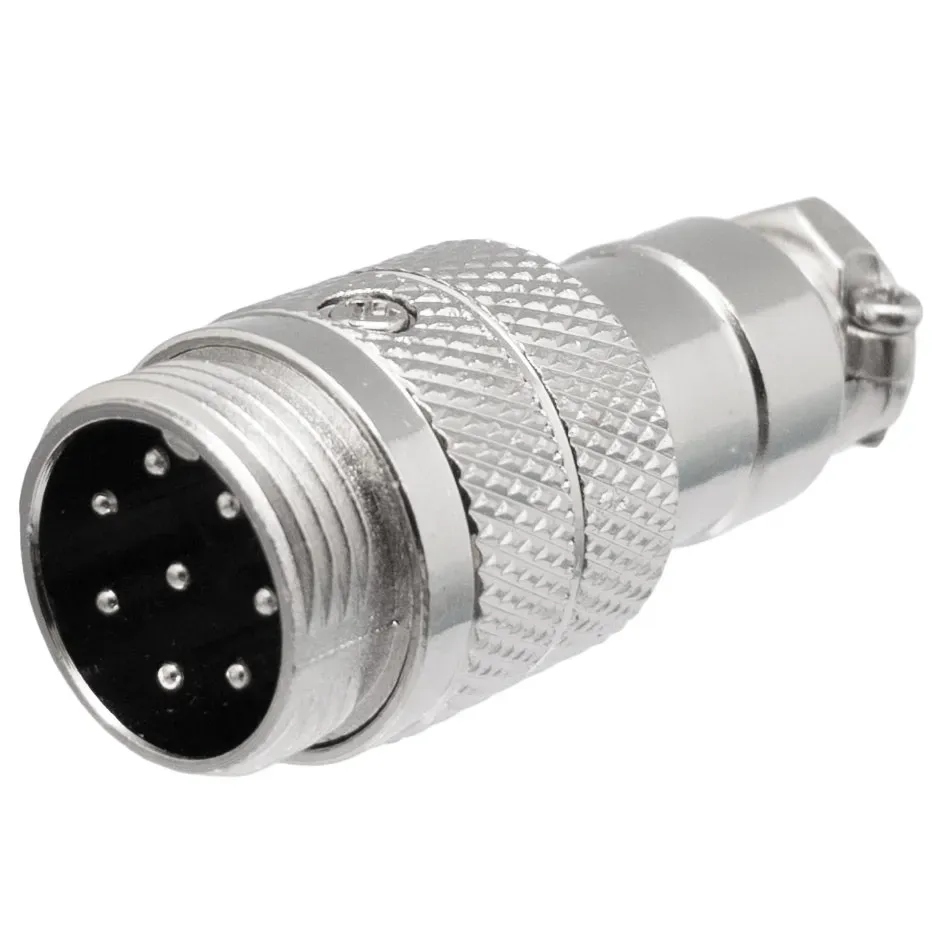Conector aéreo GX16 macho 8 pines