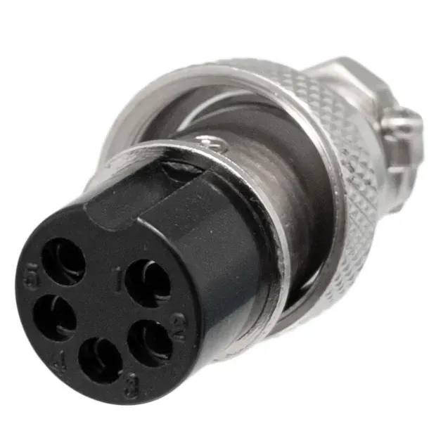 Conector aéreo GX16 hembra 5 pines