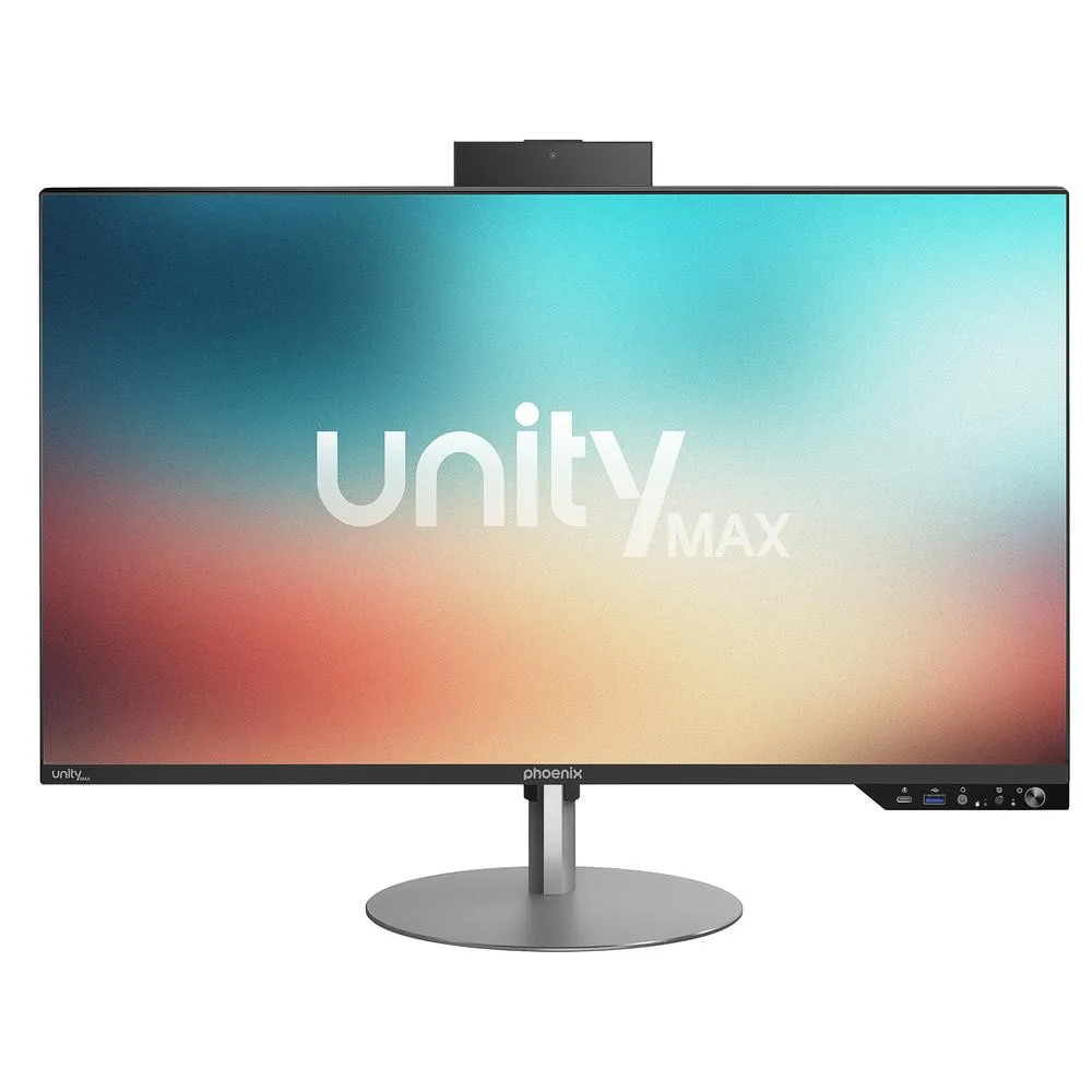 Ordenador all in one phoenix unity max i5 14gº -  16gb ddr5 -  ssd 1tb nvme - 27 pulgadas -  fhd 1080p ips - negro - w11 pro