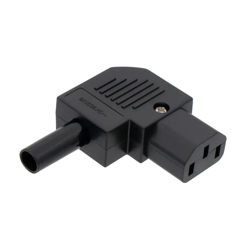 IEC C13 (Hembra) conector acodado