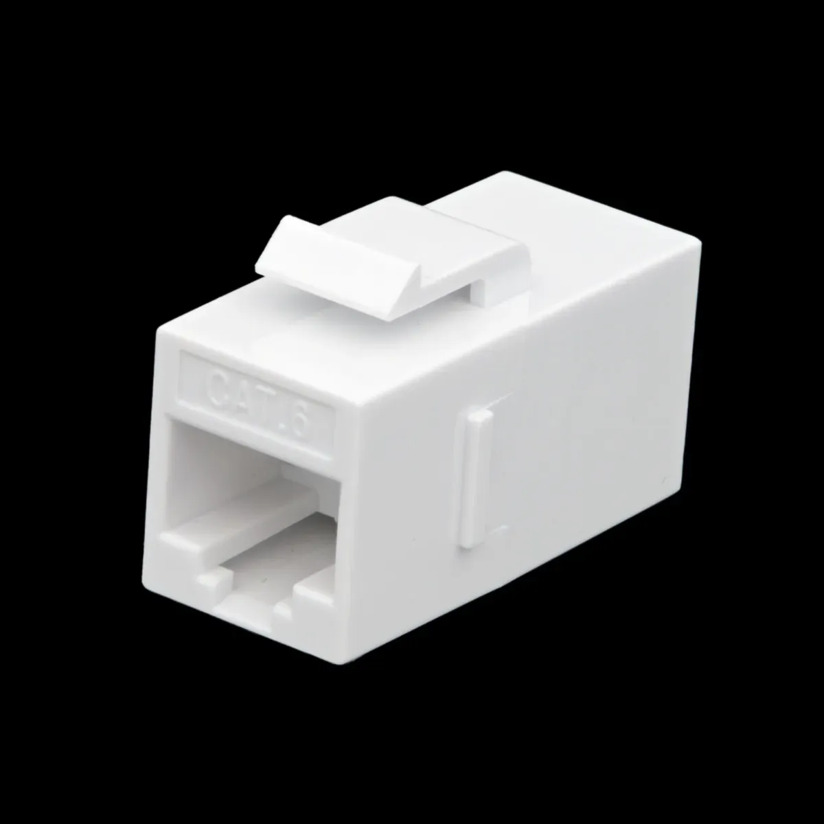 Acoplador Keystone Cat.6 blanco, RJ45 doble hembra