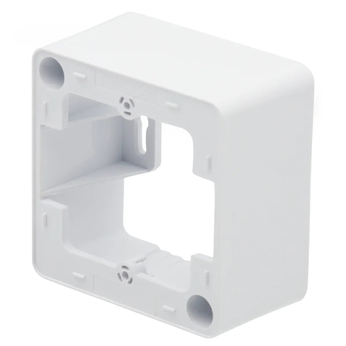 Caja de superficie 82x82x45mm modular blanca