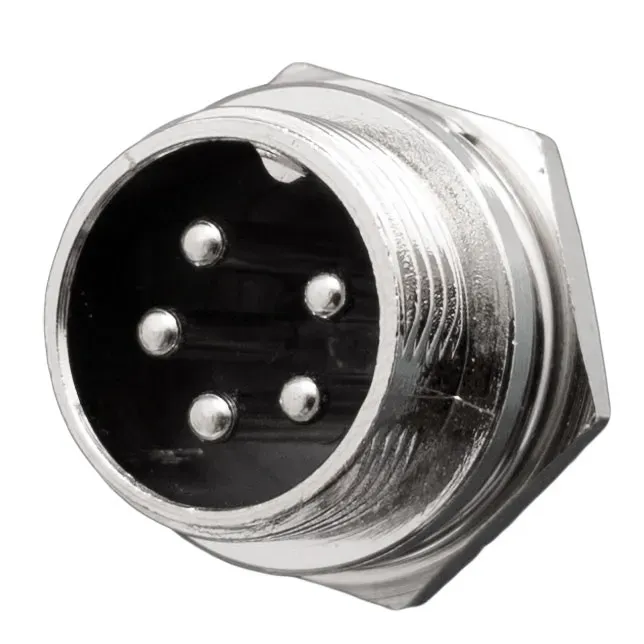 Conector chasis GX16 macho 5 pines