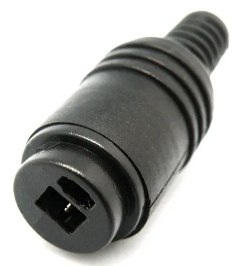 Conector hembra DIN de 2 pines para altavoz con terminales de tornillo