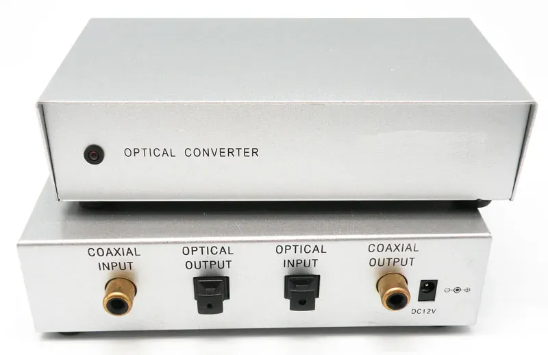 Conversor Óptico - Coaxial, Coaxial - Óptico.