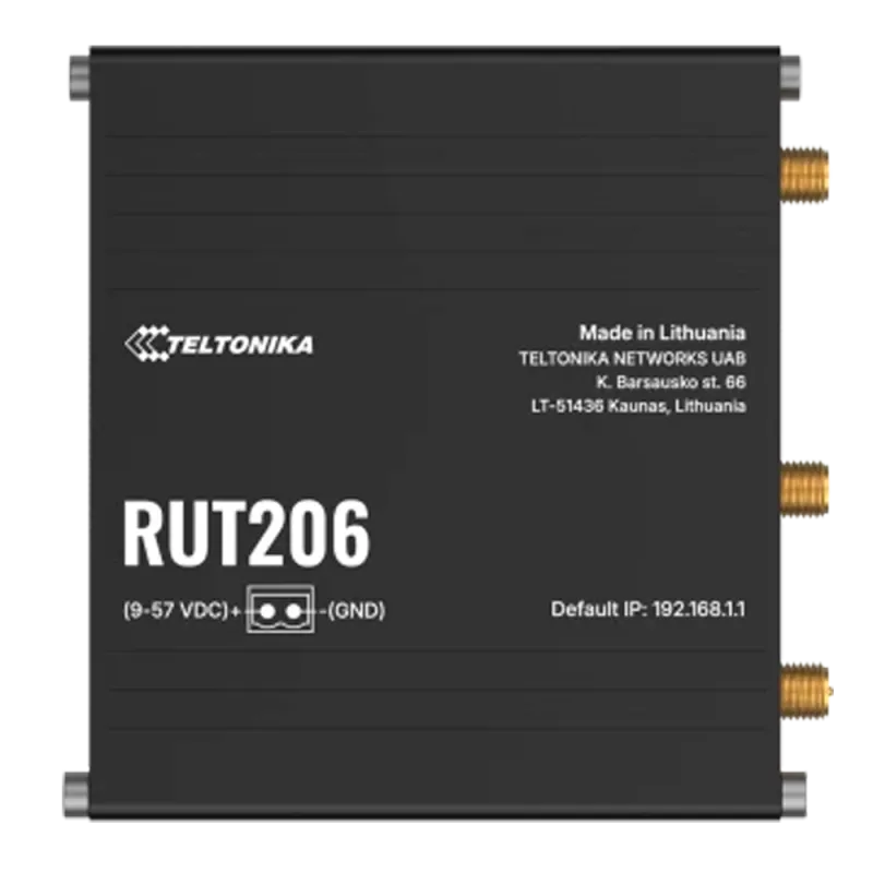 TELTONIKA TK-RUT206 - Router Industrial 4G LTE Cat 4 (150/50 Mbps)