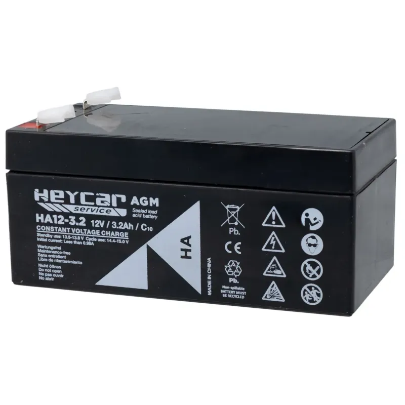 Batería 12V 3,2Ah HeyCar HA 134x67x61mm