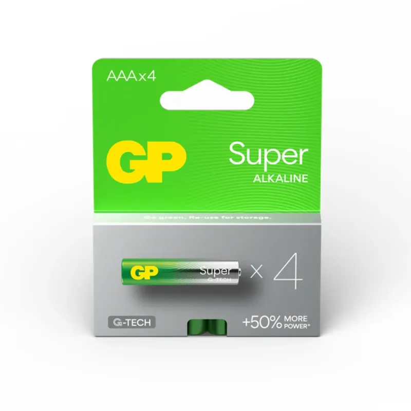 AAA LR03 SUPER ALCALINA 1,5v - Blister 4und.