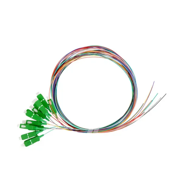 Pack 12 pigtails monomodo multicolor SC/APC simplex, 1.5m