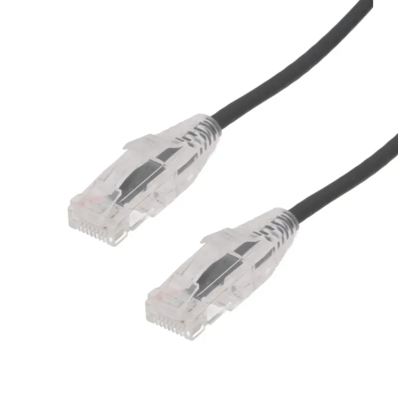 Slim Cat.6A UTP LSZH 100% CU, 28AWG, 2m, Negro