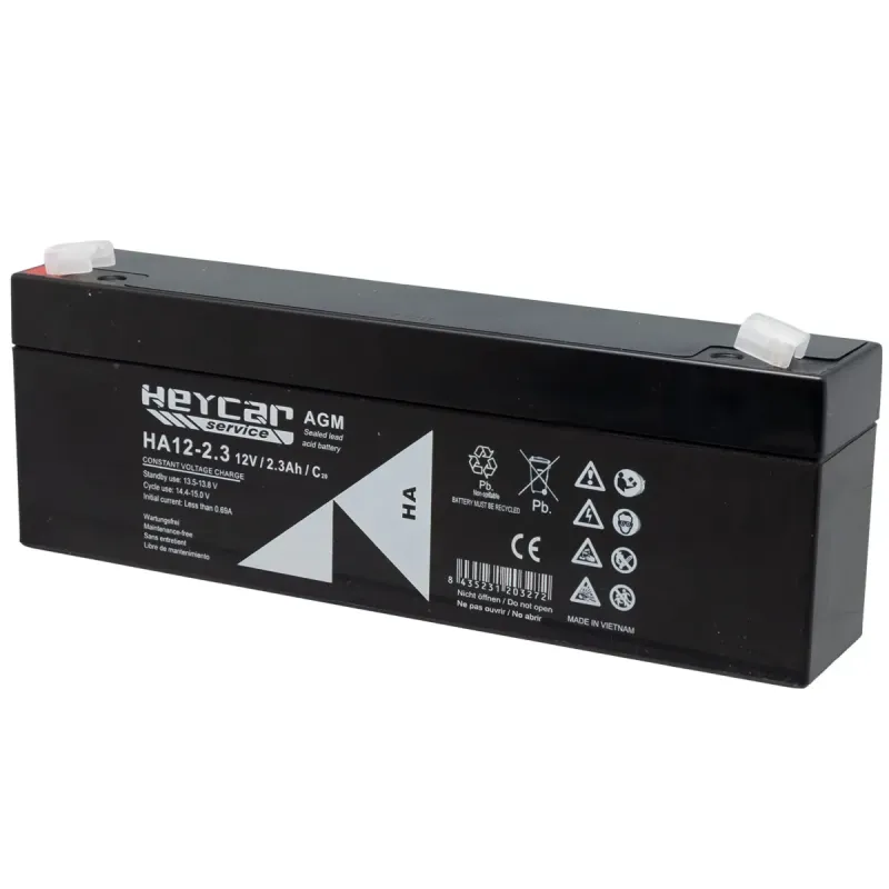 Batería 12V 2,3Ah HeyCar HA 178x34x60mm