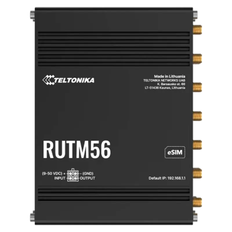 TELTONIKA TK-RUTM56 - Router Industrial Dual Modem: 1x 5G y 1x 4G Cat 4