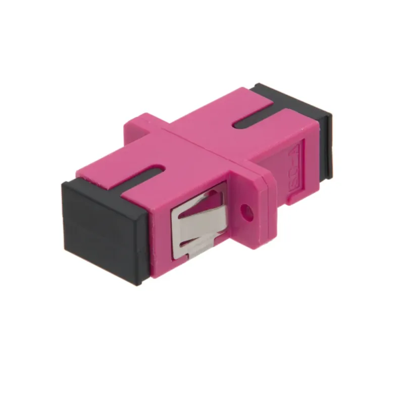 SC OM4 SX adaptador con pestaña para patch panel