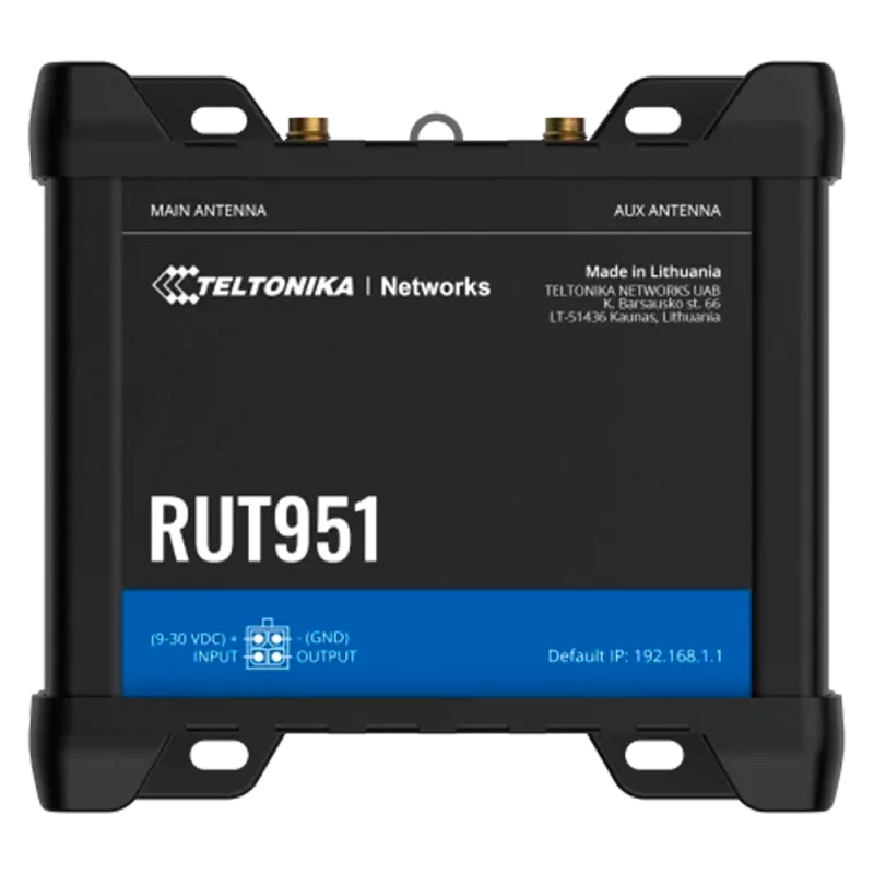 TELTONIKA TK-RUT951 - Router Industrial 4G LTE Cat 4 (150/50 Mbps)