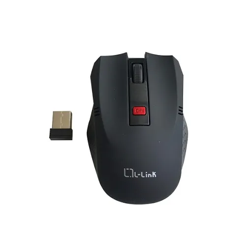 Raton optico inalambrico l - link negro