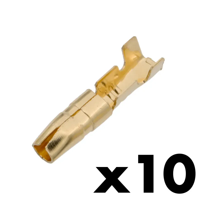 Terminal Bullet macho Ø4mm 9A [10u. Blister Colgar]
