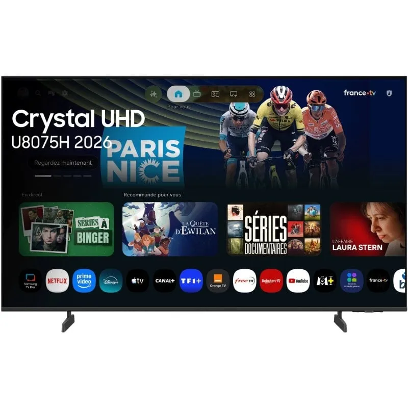 Televisor Samsung Crystal 4K AI U8075H 75'/ Ultra HD 4K/ Smart TV/ WiFi