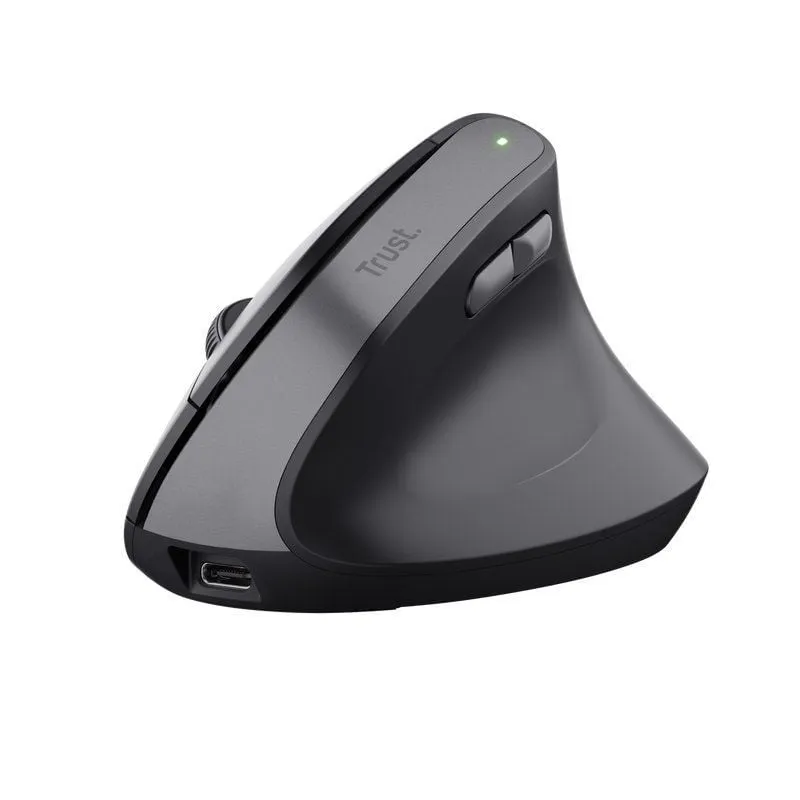 Ratón Vertical Inalámbrico Trust Bayo II/ Batería recargable/ Hasta 2400 DPI