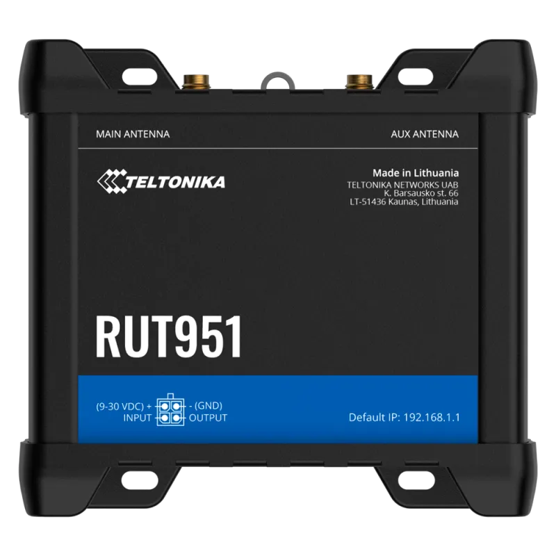 TELTONIKA TK-RUT951-POE+ - Router Industrial 4G LTE Cat 4 (150/50 Mbps)