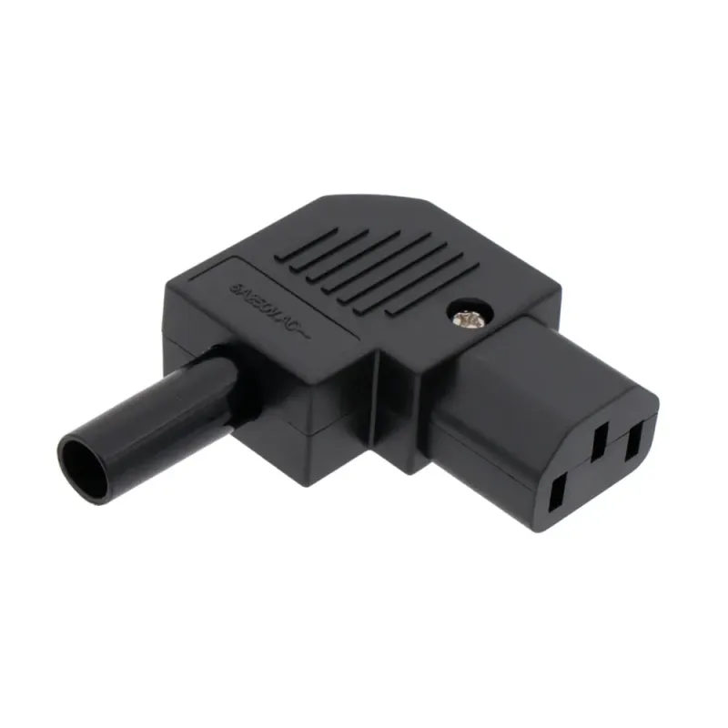 IEC C13 (Hembra) conector acodado