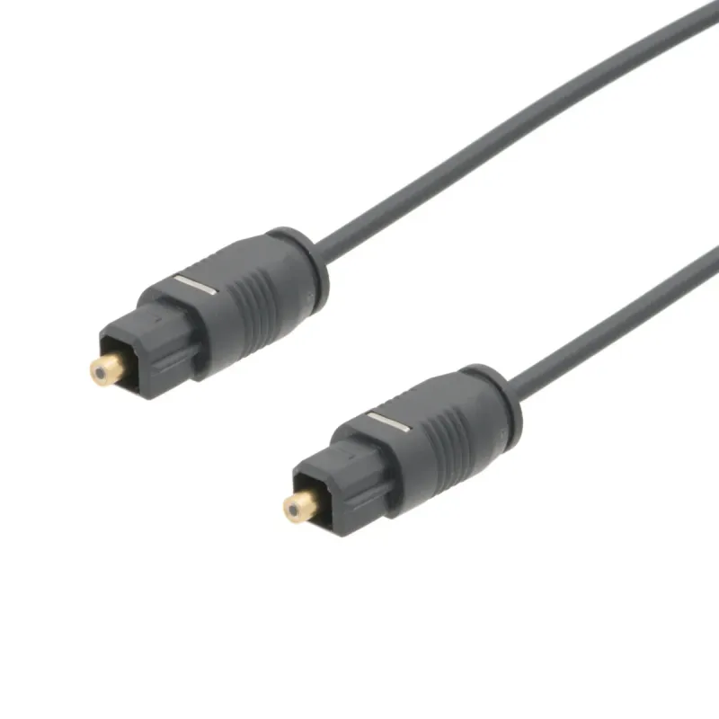Cable Fibra Óptica TOSLINK 2.2mm - Conexión Macho a Macho de 0.5m