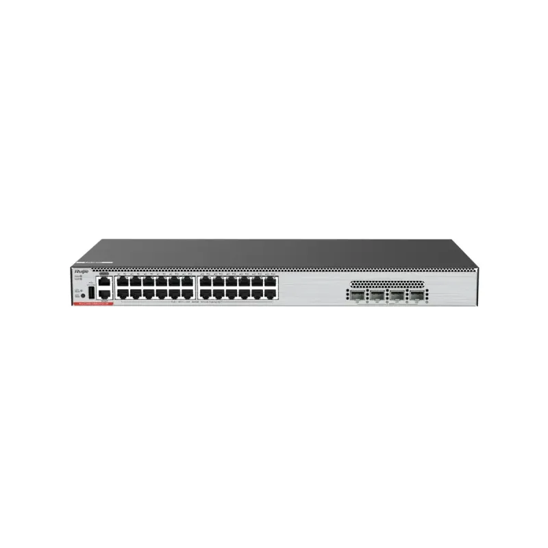 Ruijie Switch Cloud Gestionable L3 - 24 Multigigabit 5G + 4 SFP28 - 24 x RJ45 100/1000/2.5G/5G + 4 x 10/25Gb