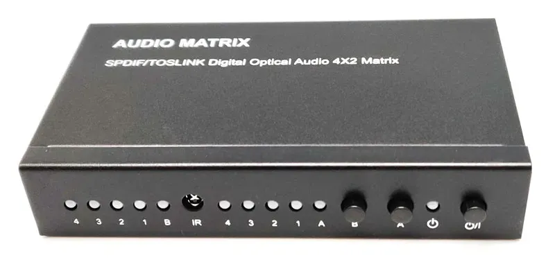 4x2 Matrix de Audio, SPDIF/Toslink