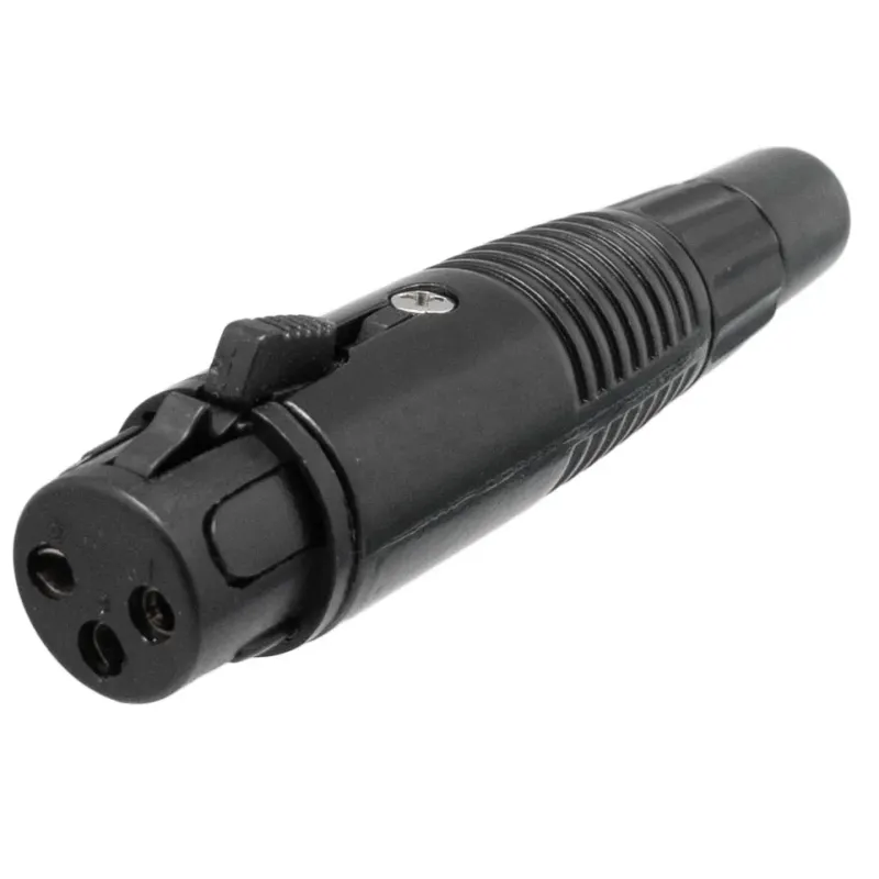 Conector XLR Hembra 3 contactos aéreo