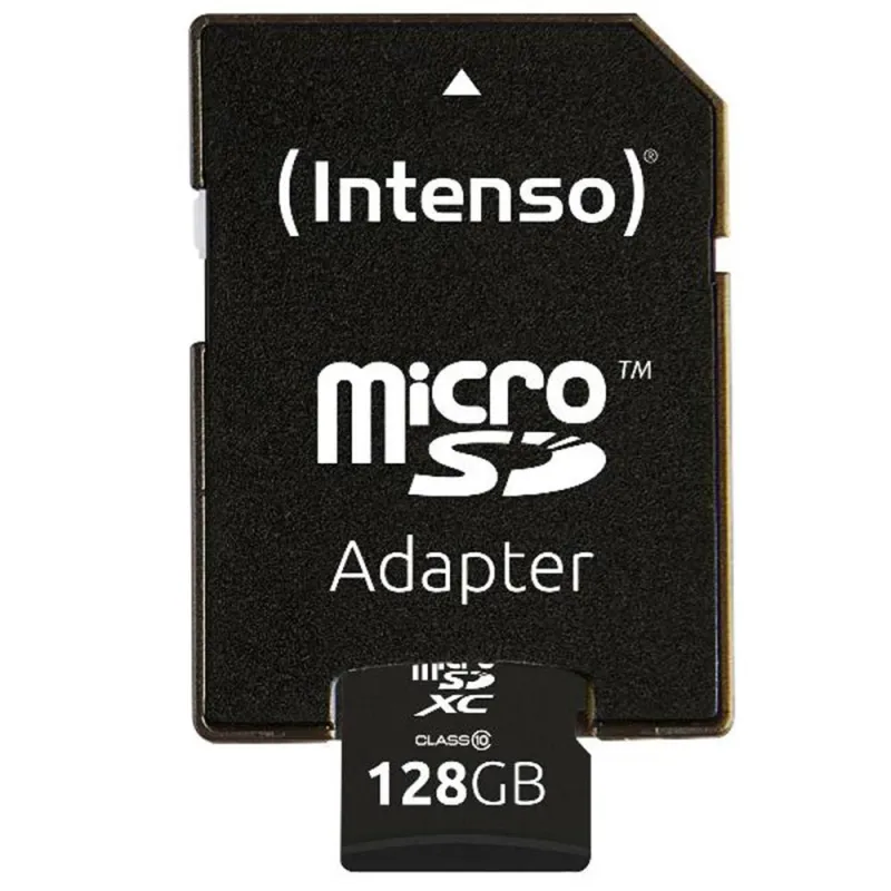 Tarjeta memoria micro sd intenso 128gb cl10 + adaptador sd