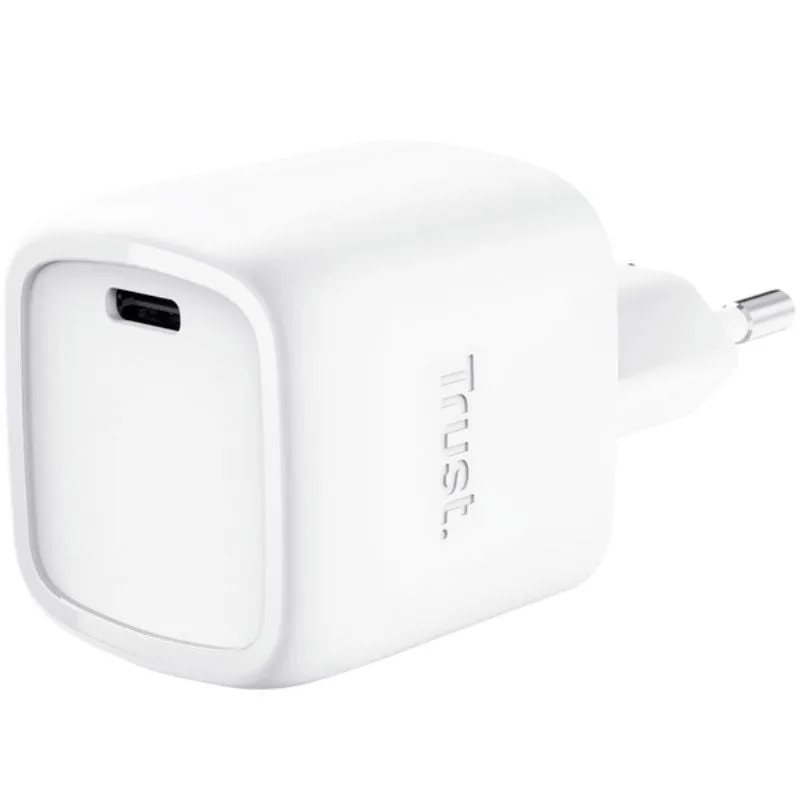 Cargador de Pared GaN Trust Maxo 30W/ 1xUSB Tipo-C/ 30W