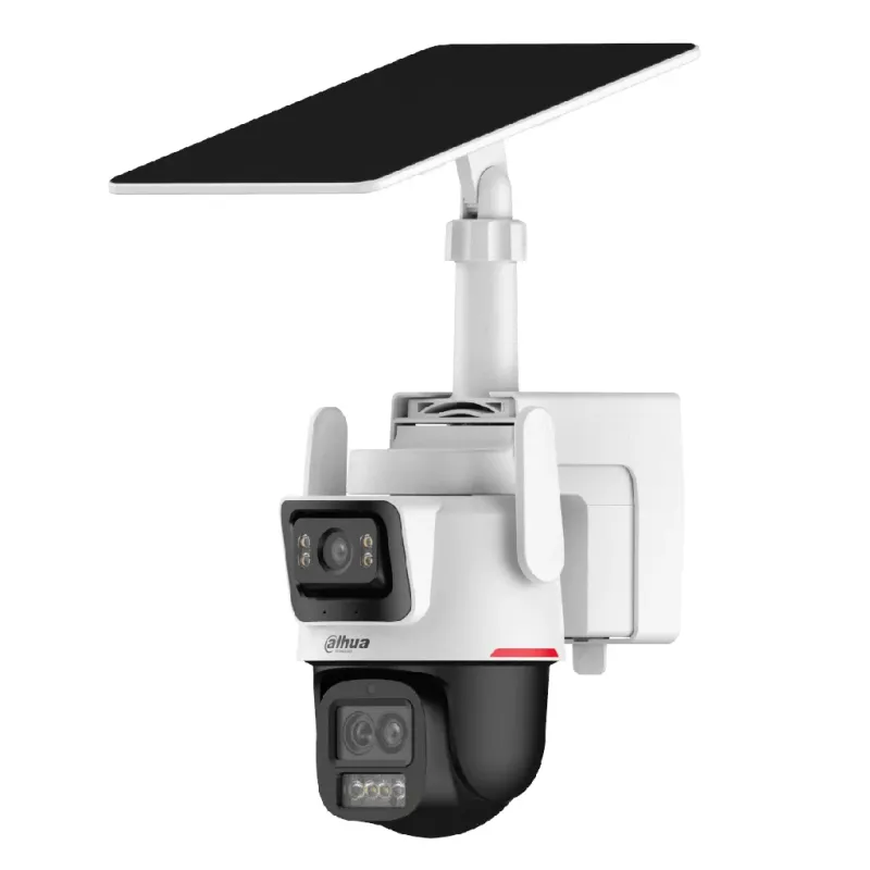 Cámara PT IP WizColor Hybrid-zoom 3M+3M H265 LED30m/LED50m IP66 MIC/Altavoz 4G AI + Panel Solar