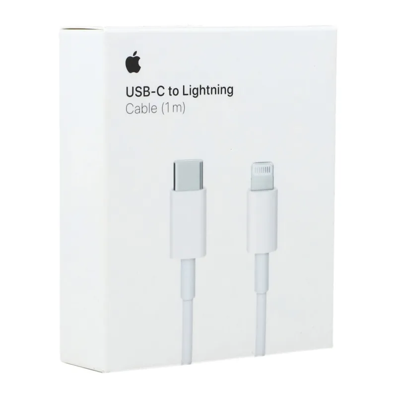 Cable original apple iphone usb tipo c a lightning - 1m  - mm0a3zm - a - blanco